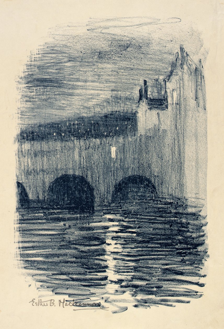 Ponte Pulteney, Bath - Crepuscolo da Esther Blaikie MacKinnon