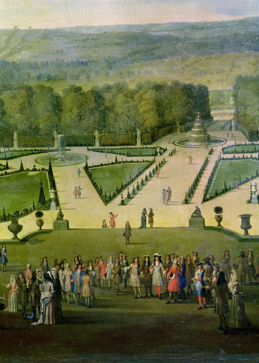 Passeggiata di Luigi XIV presso il Parterre du Nord (dettaglio) da Etienne Allegrain