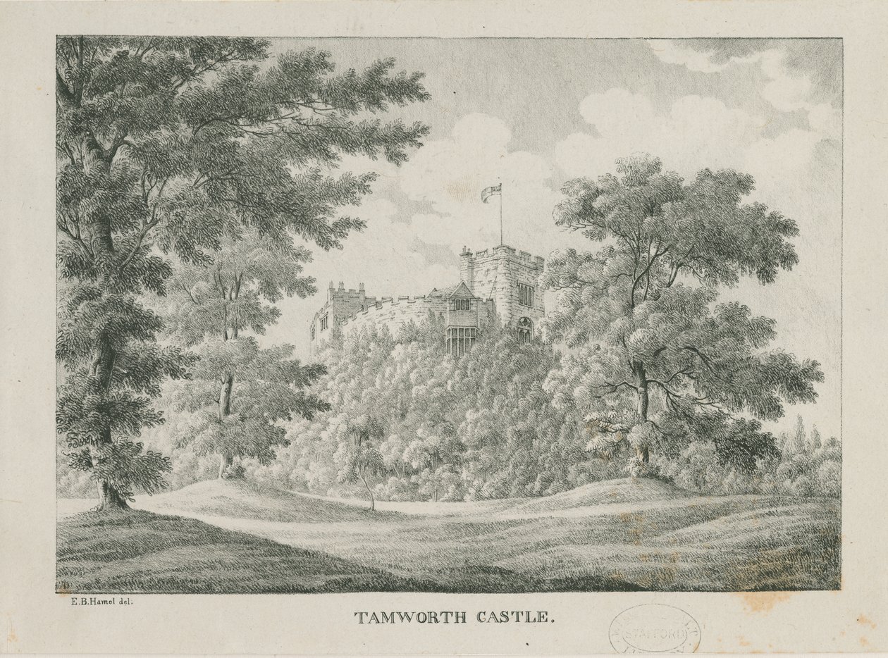 Castello di Tamworth da Etienne Bruno Hamel