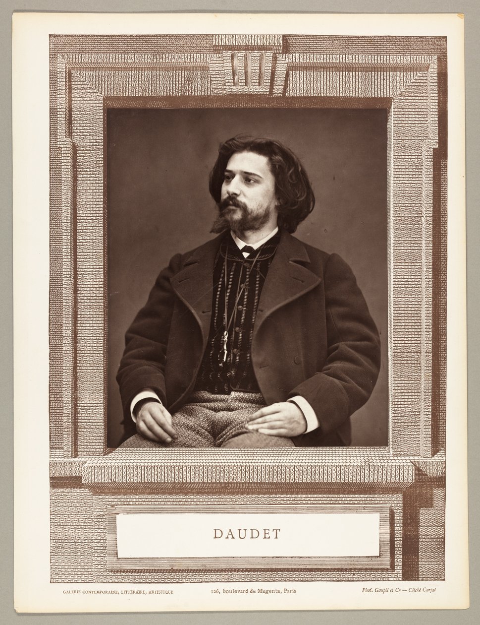 Alphonse Daudet (romanzo francese, 1849-1897) da Etienne Carjat