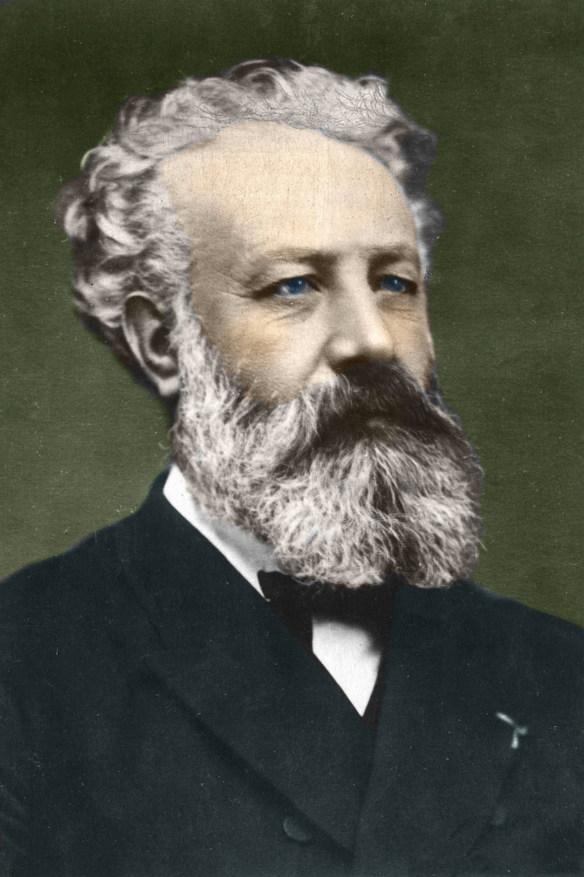 Jules Verne (1828-1905), scrittore francese, di Carjat da Etienne Carjat