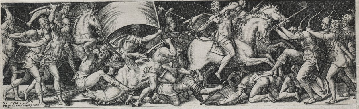 Combattimenti e trionfi, probabilmente anni 1560 da Etienne Delaune