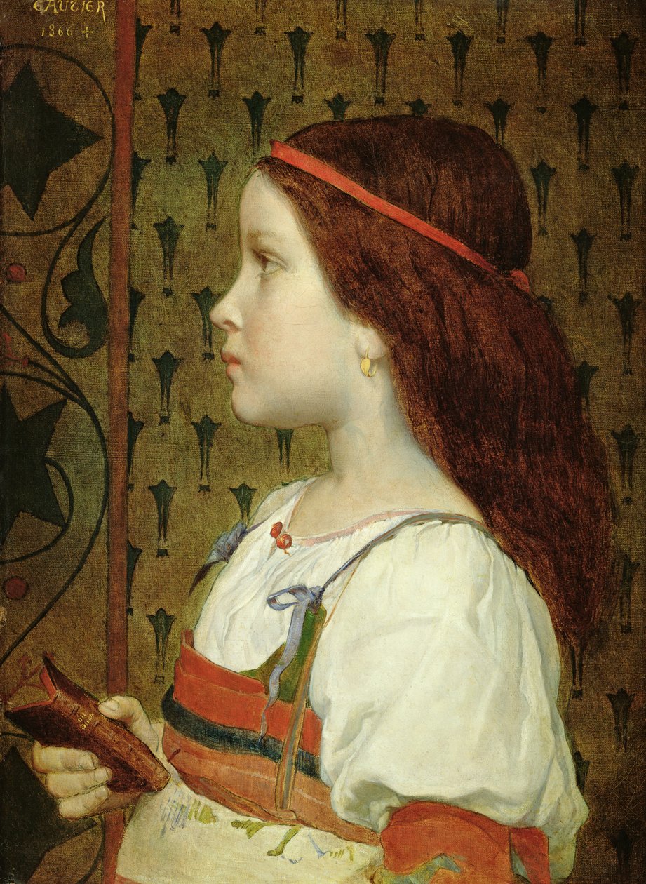 Testa di un bambino, 1866 da Etienne Gautier