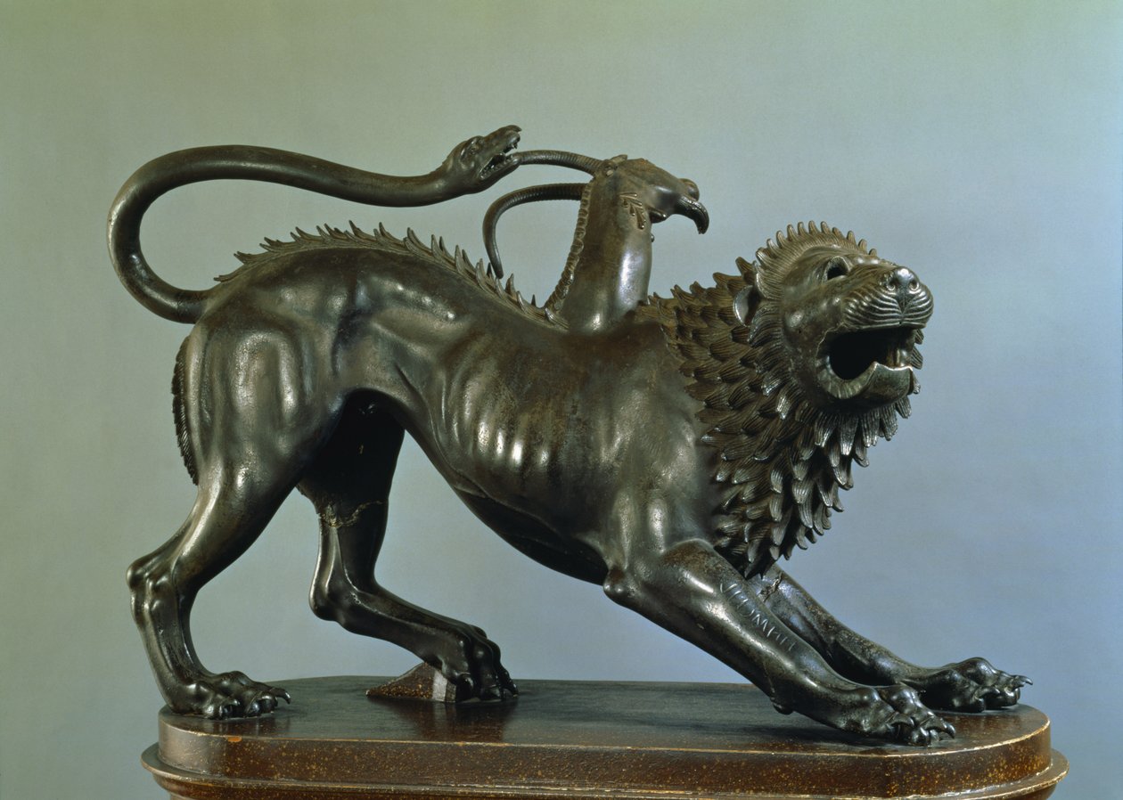 La Chimera Ferita di Bellerofonte da Etruscan