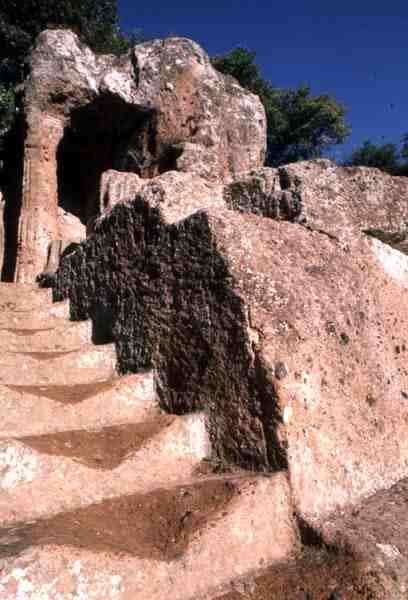 Resti della necropoli da Etruscan Etruscan