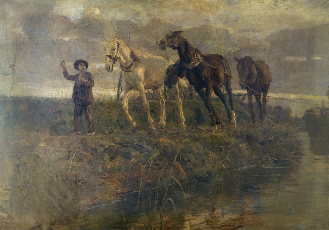 Sentiero lungo il fiume da Ettore Tito