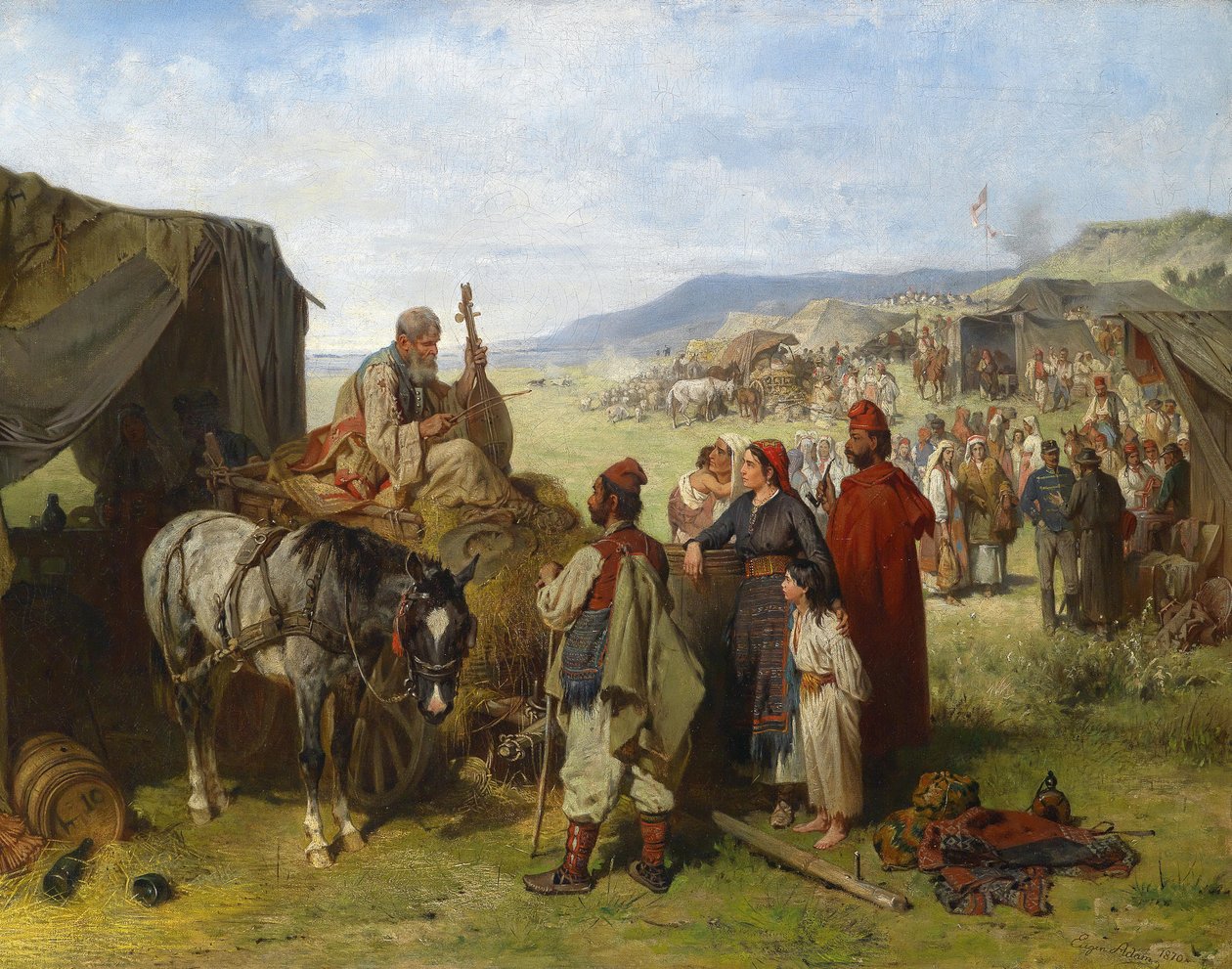 Accampamento in Dalmazia da Eugen Adam