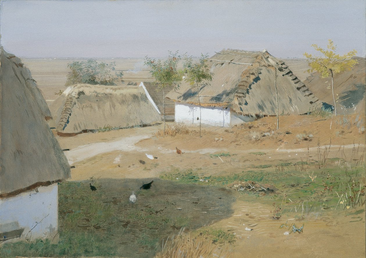 Scena di villaggio da Eugen Jettel