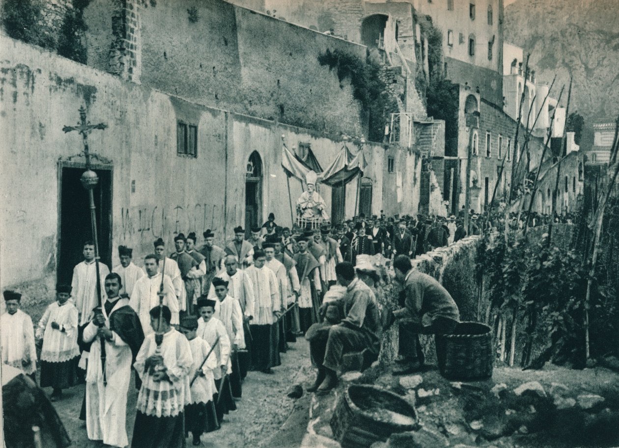 Processione, Capri, Italia, 1927 da Eugen Poppel