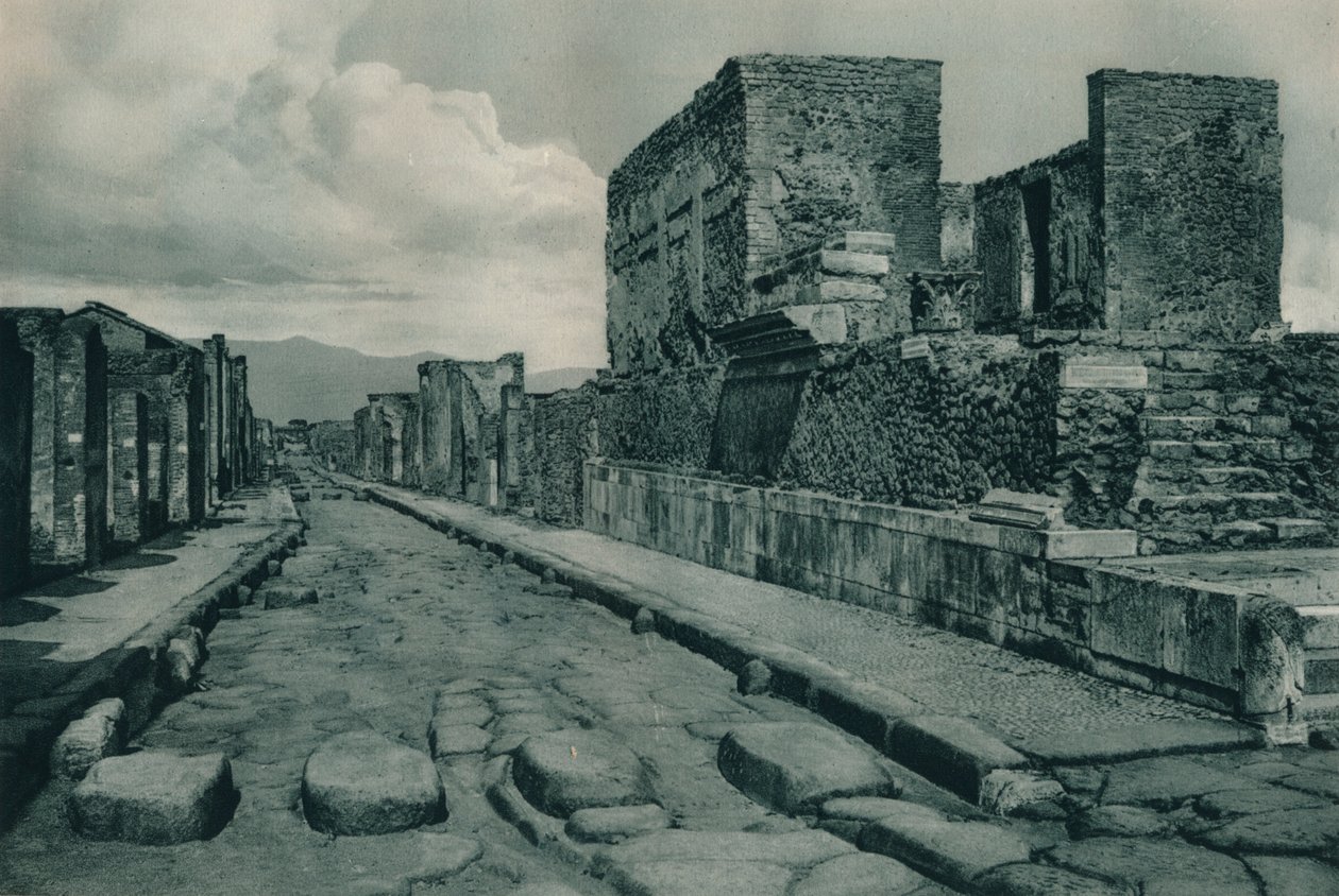 Strada tra le rovine, Pompei, Italia da Eugen Poppel