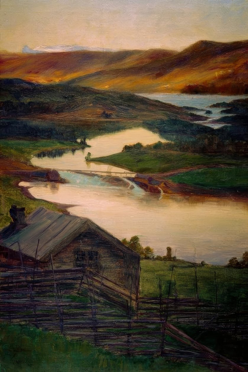 Da Fossheim, Valdres, Schizzo da Eugen Prinz von Schweden