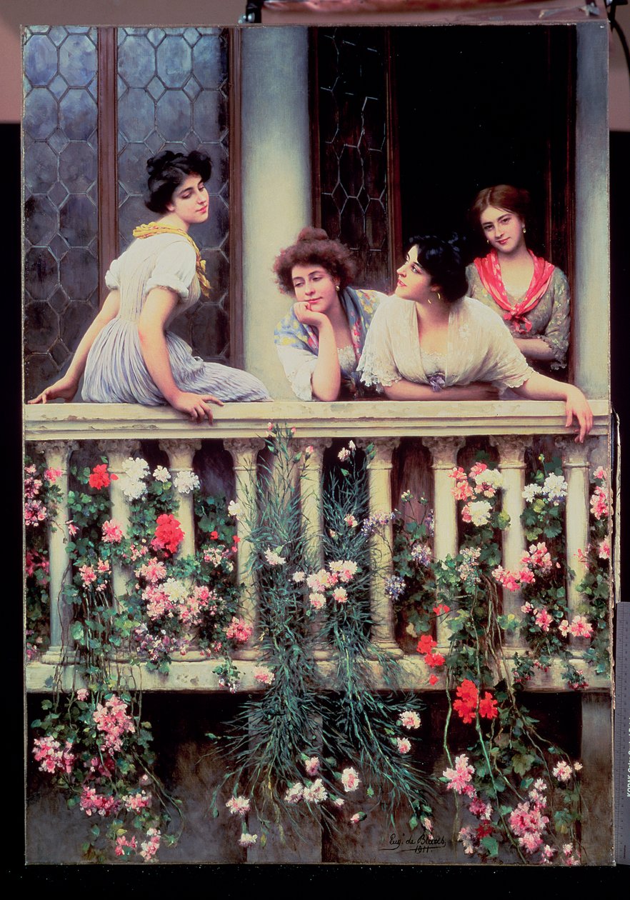 Il balcone, 1911 da Eugen von Blaas