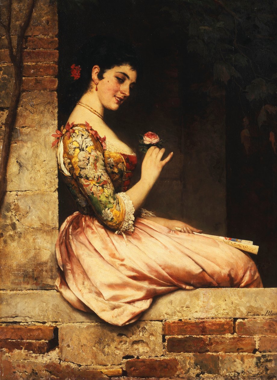 La rosa rosa da Eugen von Blaas