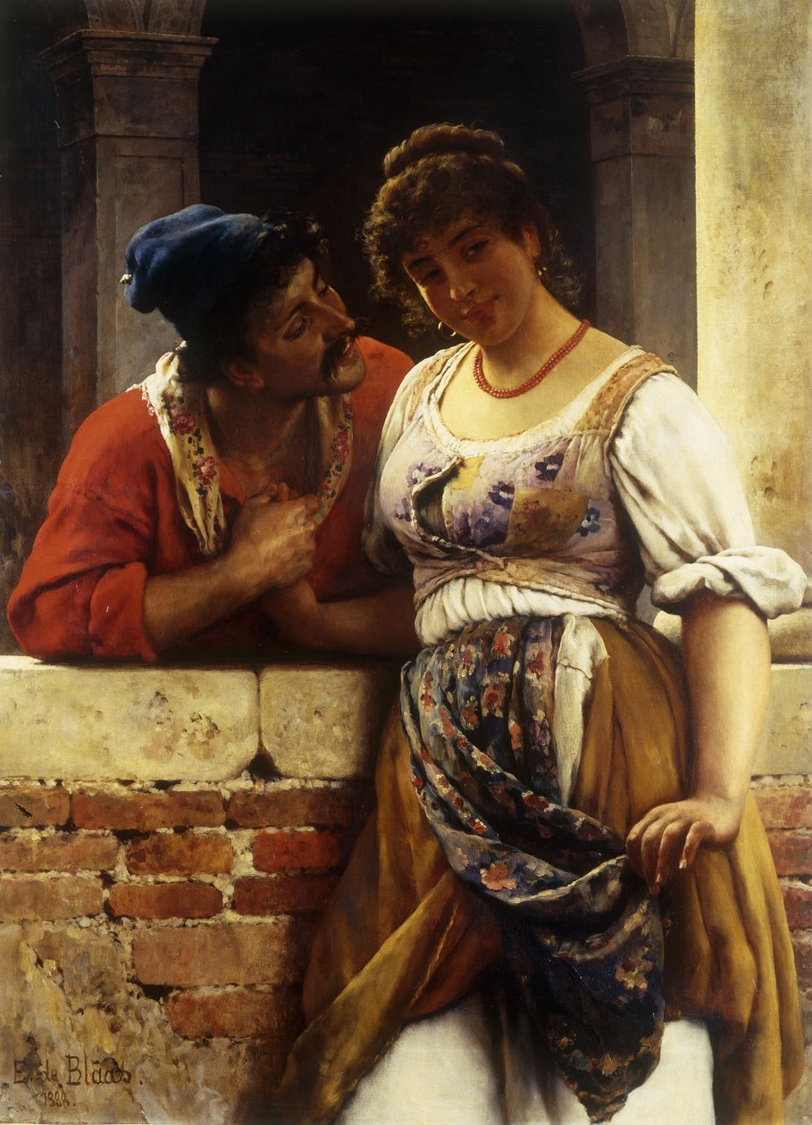 La proposta, 1888 da Eugen von Blaas