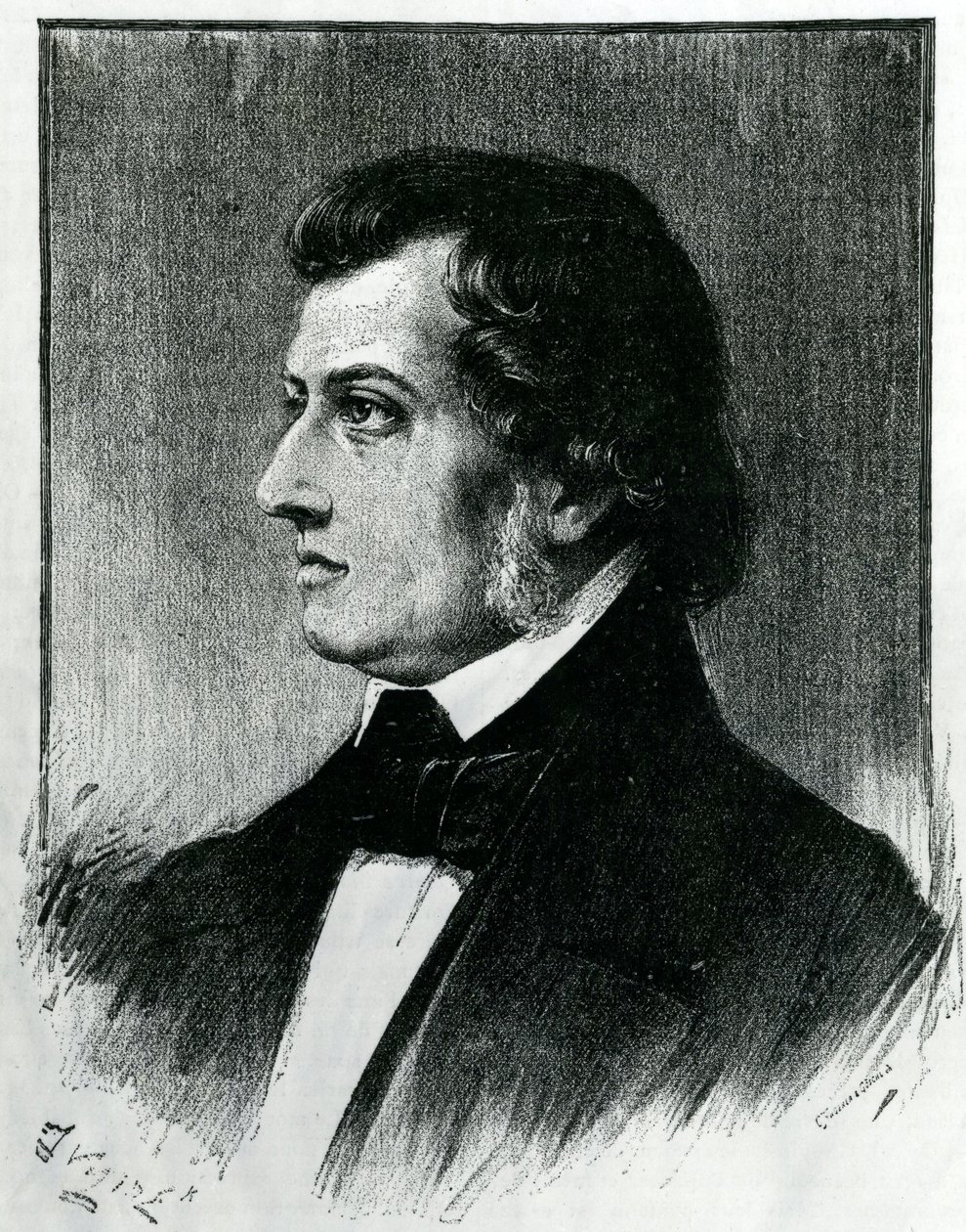 Frédéric Chopin (1810-49) da Ferdinand Victor Eugene Delacroix