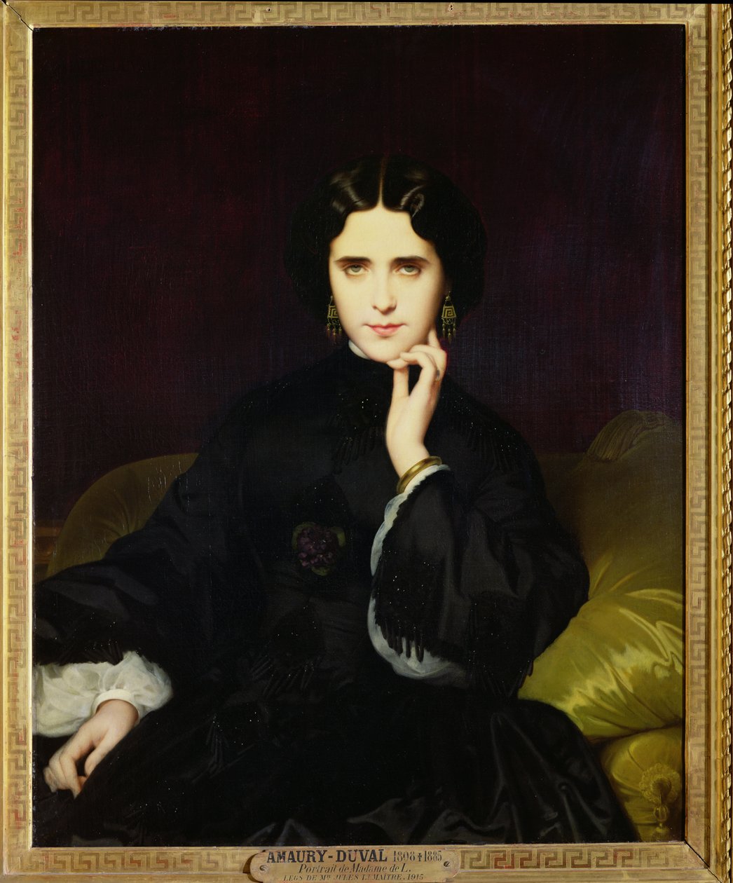 Ritratto di Jeanne de Tourbay (1837-1908) 1862 da Eugene Emmanuel Amaury Duval