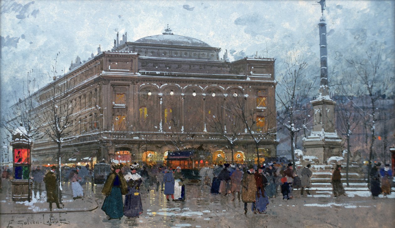 Place du Chatelet da Eugene Galien Laloue