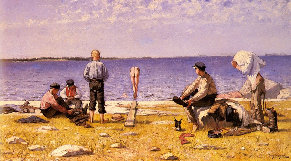Ragazzi sulla spiaggia da Eugène Jansson