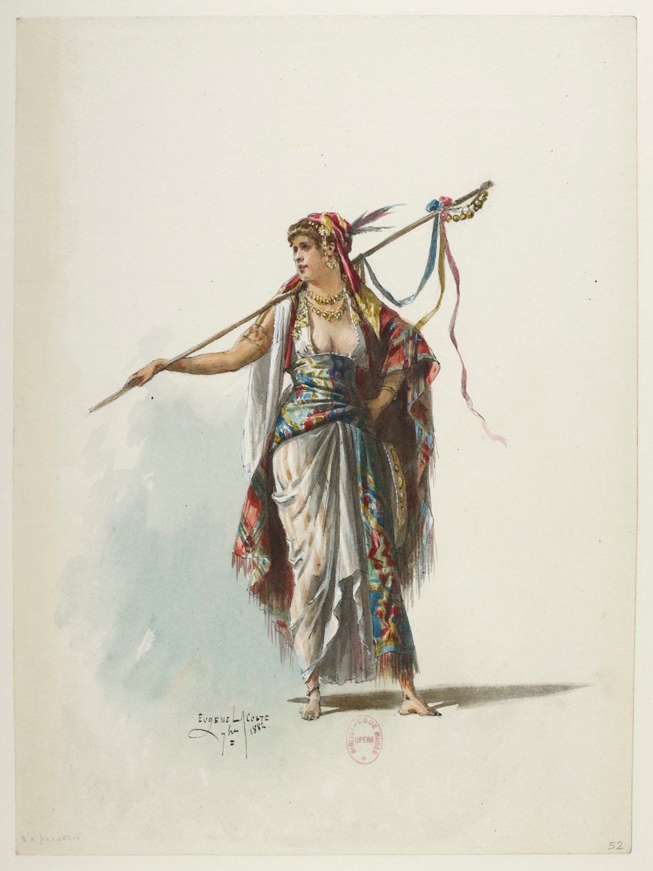 Saint-Saëns - Enrico VIII - Bozzetti di costumi da Eugene Lacoste