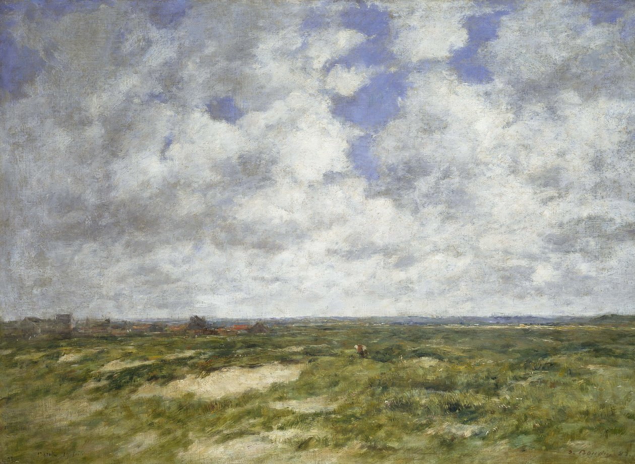 Berck, paesaggio nuvoloso, 1882 da Eugene Louis Boudin