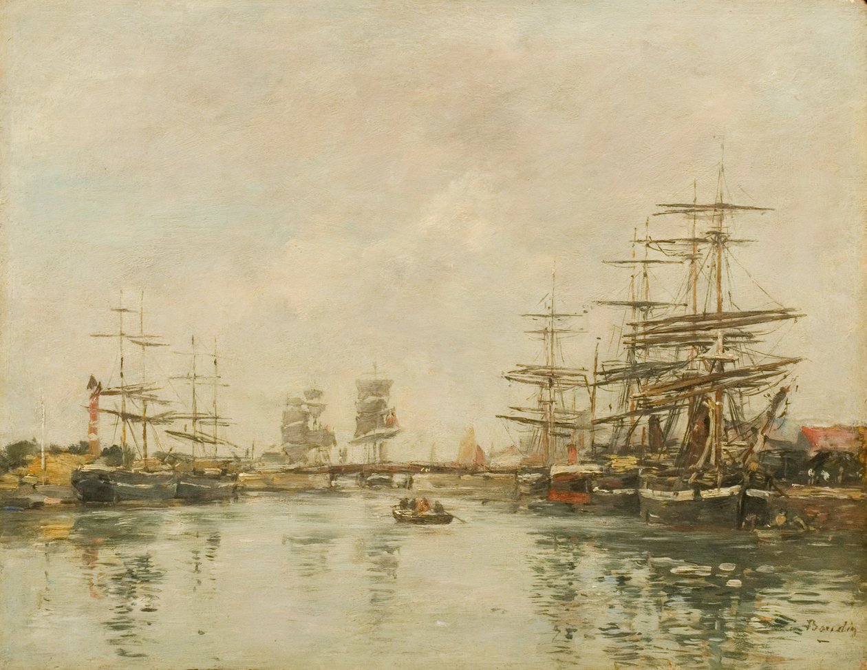 Porto di Honfleur da Eugene Louis Boudin