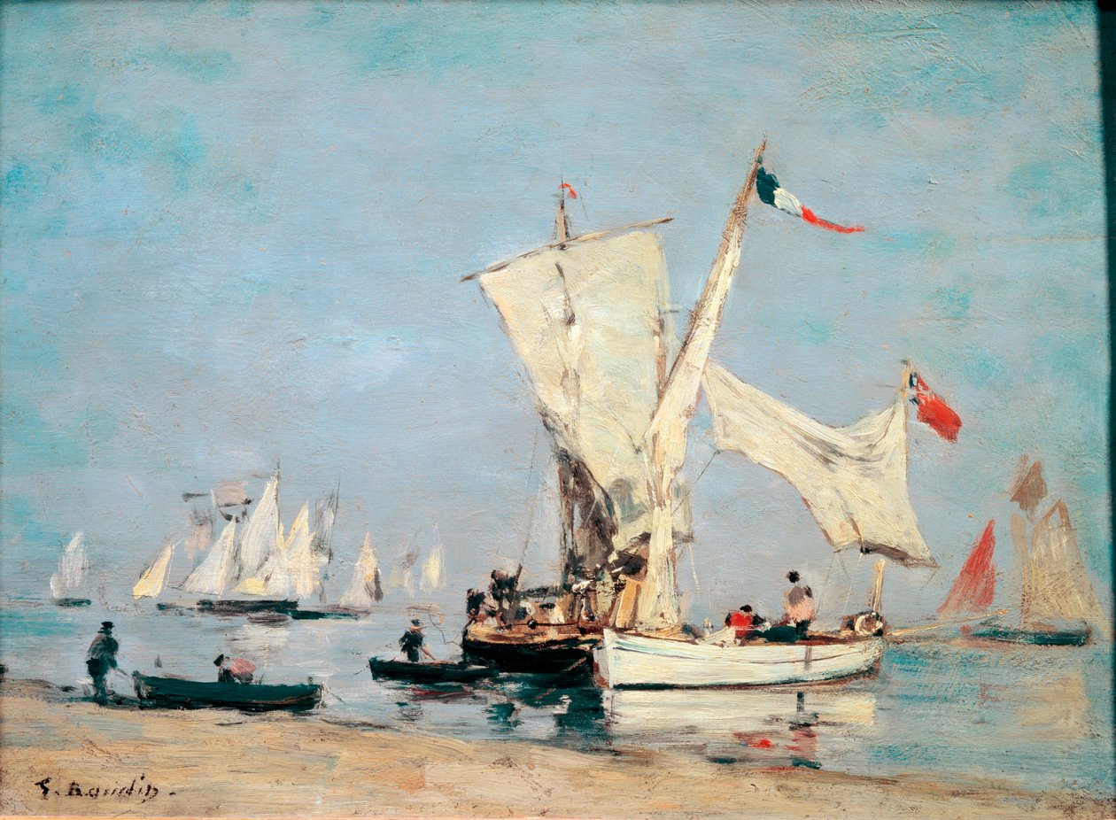 Barche a vela, c.1869 da Eugene Louis Boudin