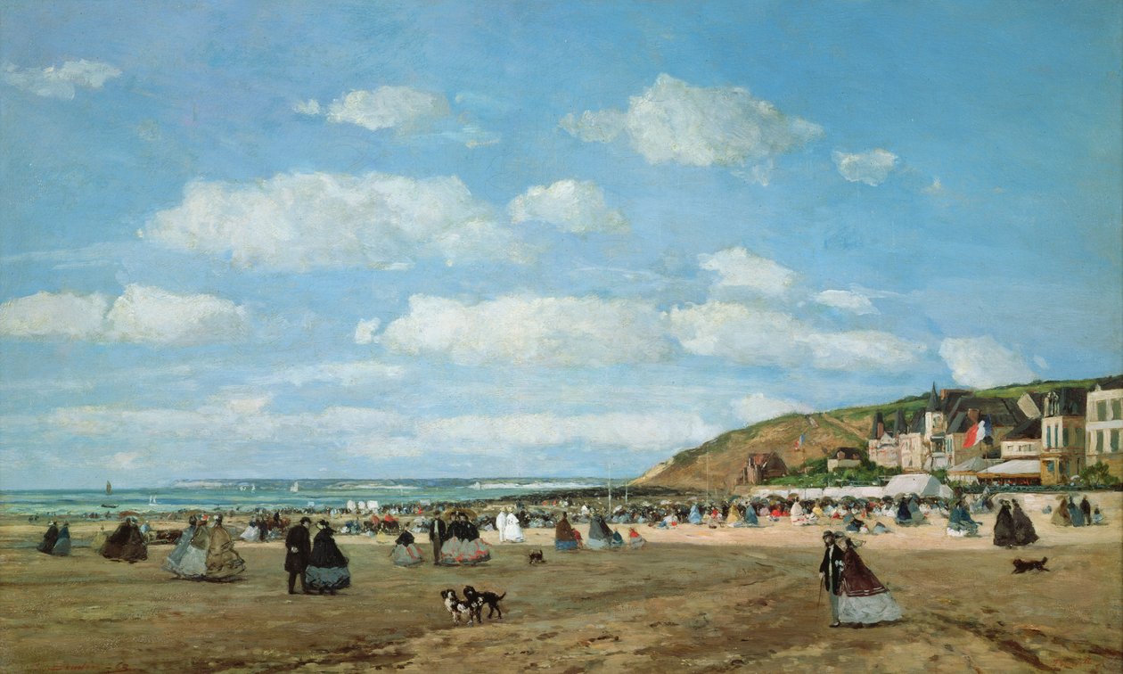 La spiaggia di Trouville, 1863 da Eugene Louis Boudin