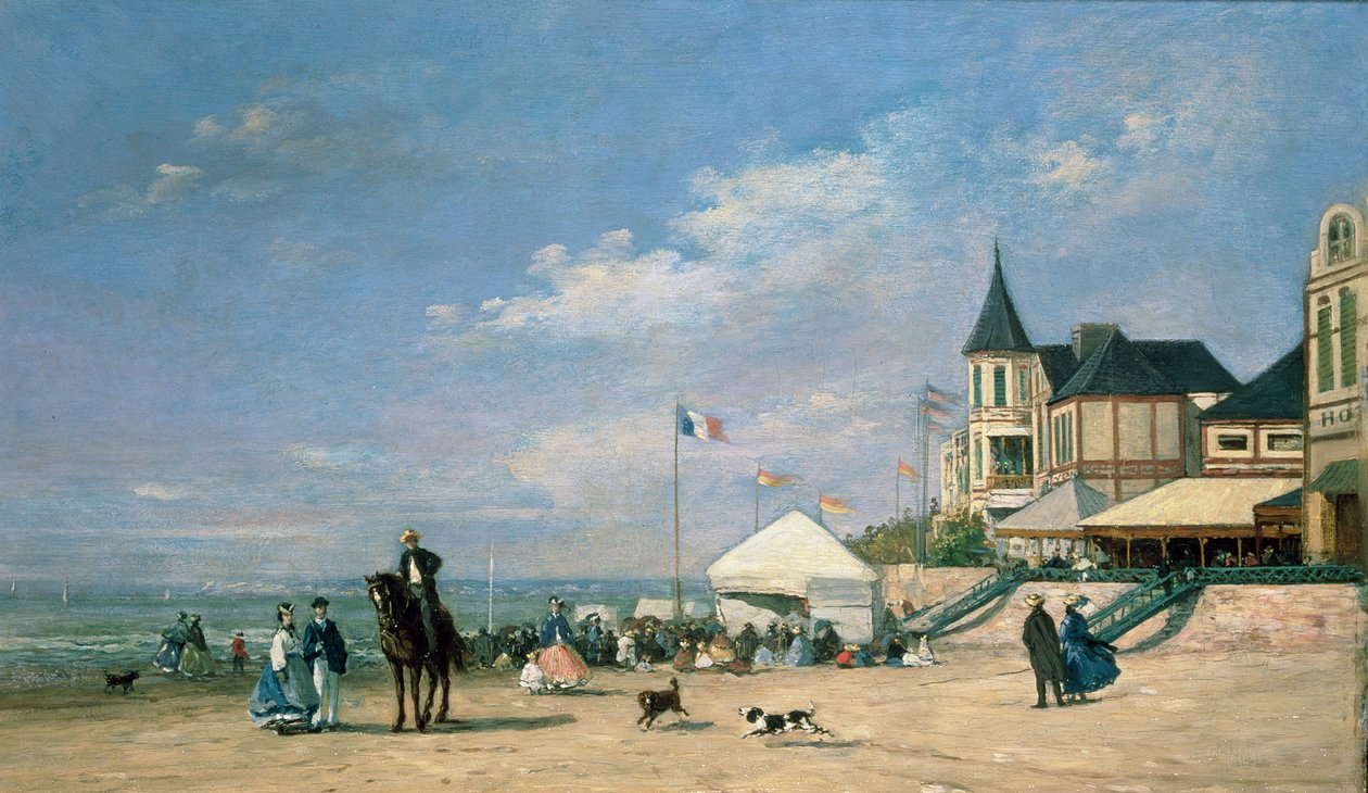 La spiaggia di Trouville, 1863 da Eugene Louis Boudin