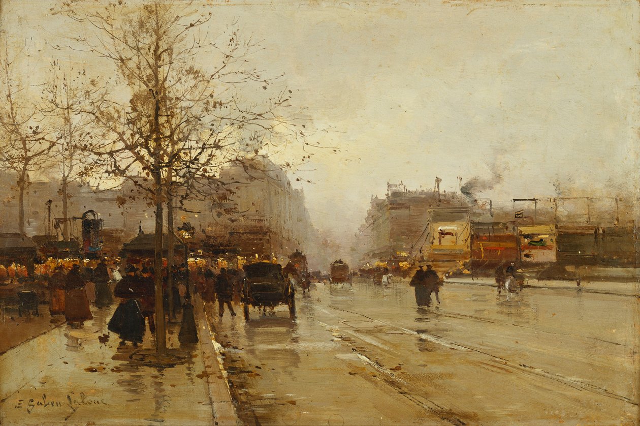 I Boulevard, Parigi da Eugene Galien Laloue