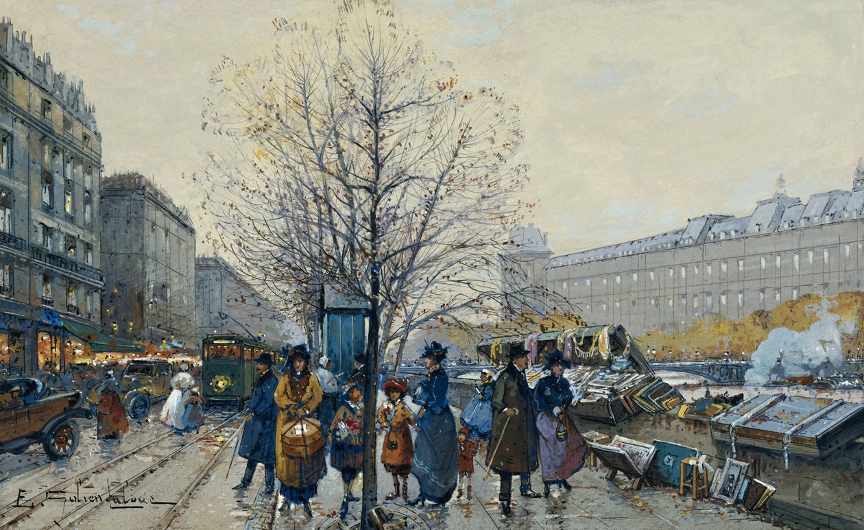 Quai Malaquais, Parigi da Eugene Galien Laloue