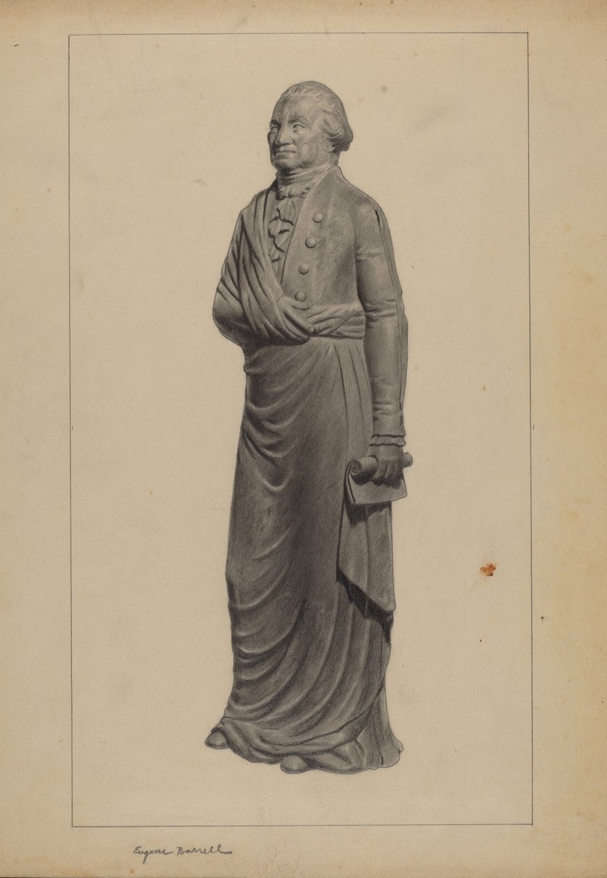 Figura in ghisa da Eugene Barrell