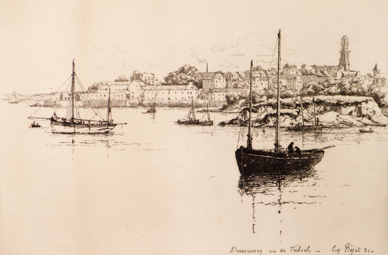 Douarnenez visto da Tréboul da Eugene Bejot