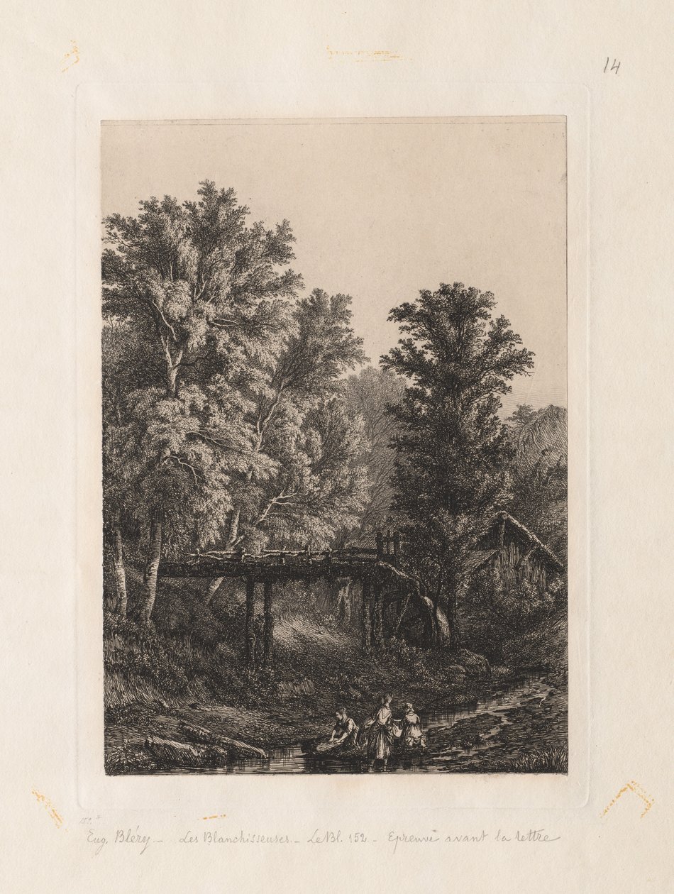 Le Lavandaie, 1838 da Eugene Bléry