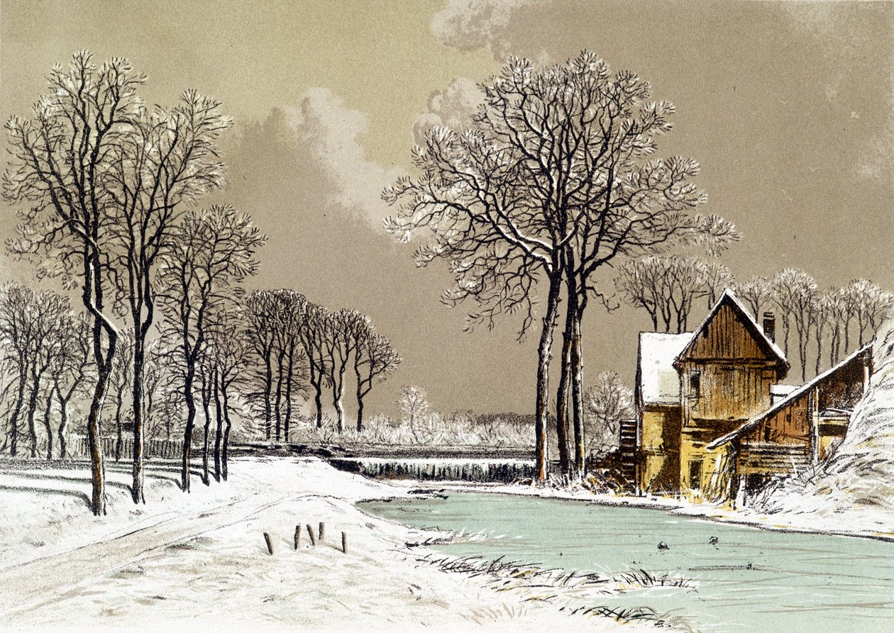 Paesaggio invernale da Eugene Ciceri