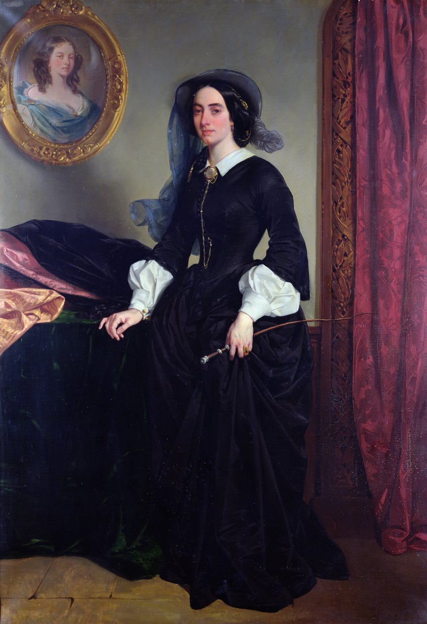 Ritratto di Marie Deveria, 1856 da Eugene Deveria