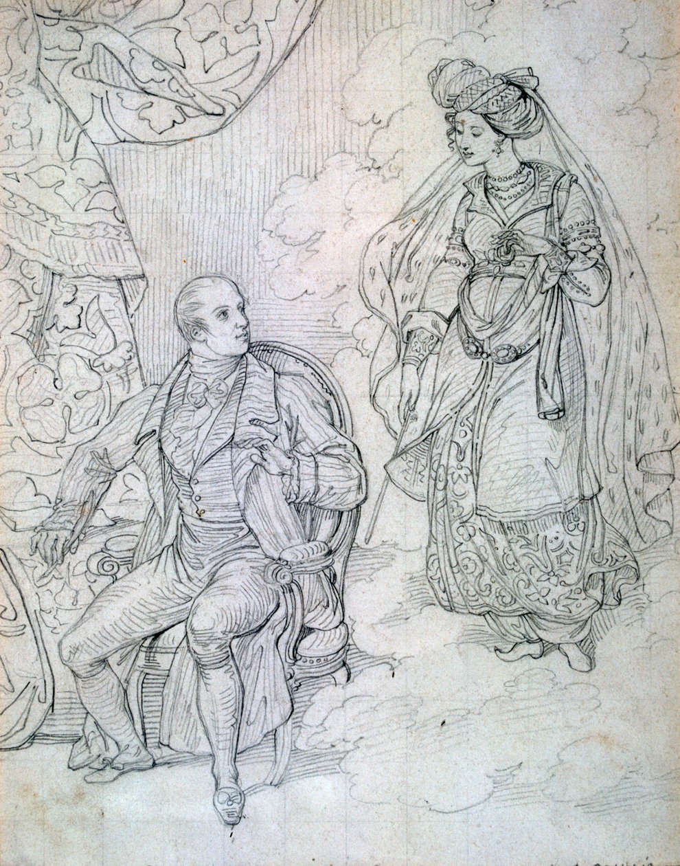 Senza titolo, c1815-1865 da Eugene Deveria