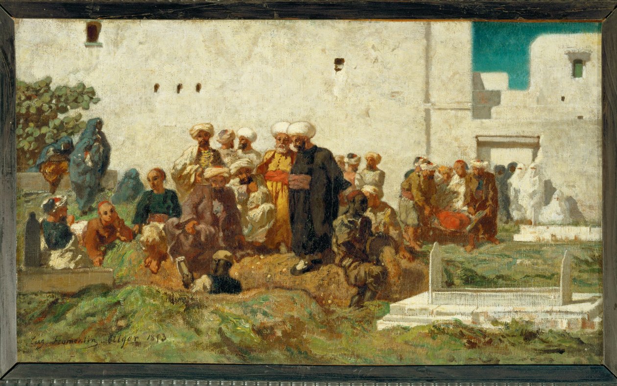 Enterrement maure - un funerale moresco ... da Eugène Fromentin