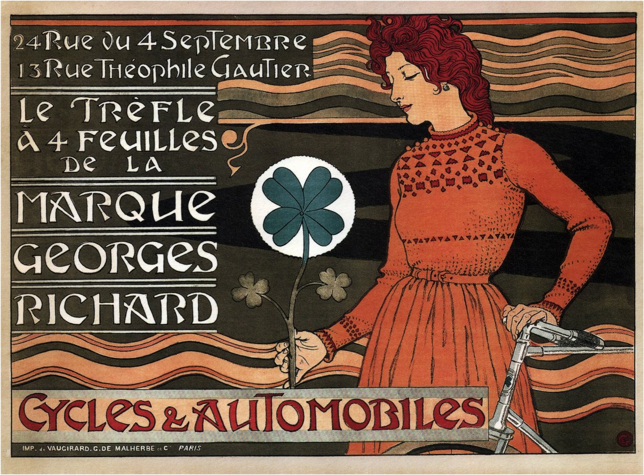 Cicli e automobili Georges Richard, 1899 da Eugene Grasset