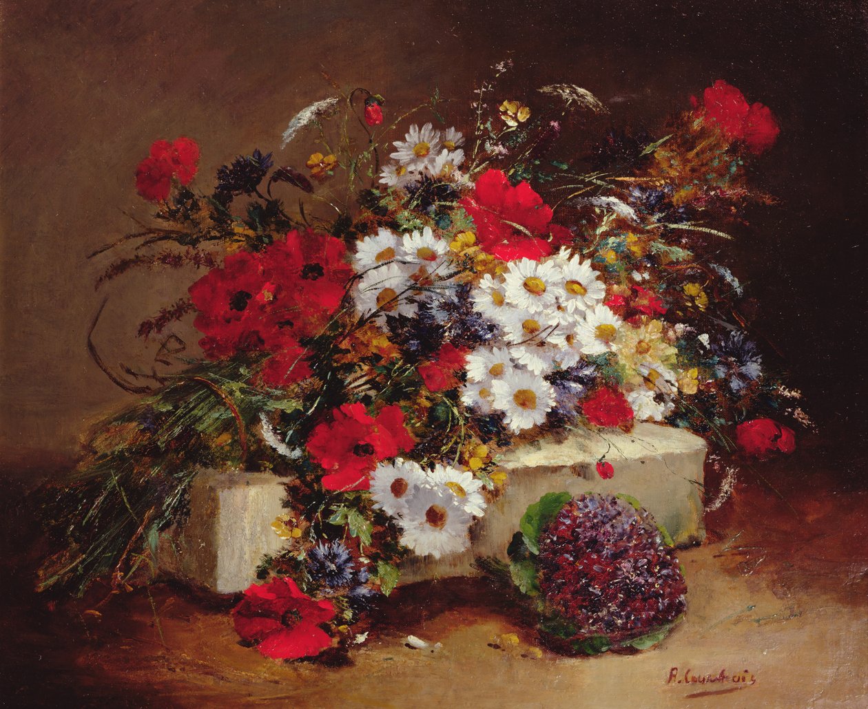 Papaveri e margherite da Eugene Henri Cauchois