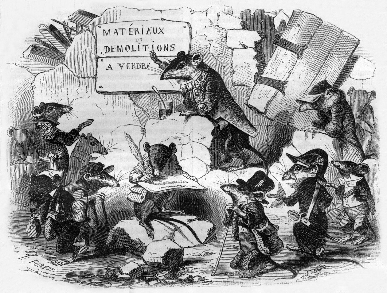 Il consiglio dei topi da Eugene Hippolyte Forest