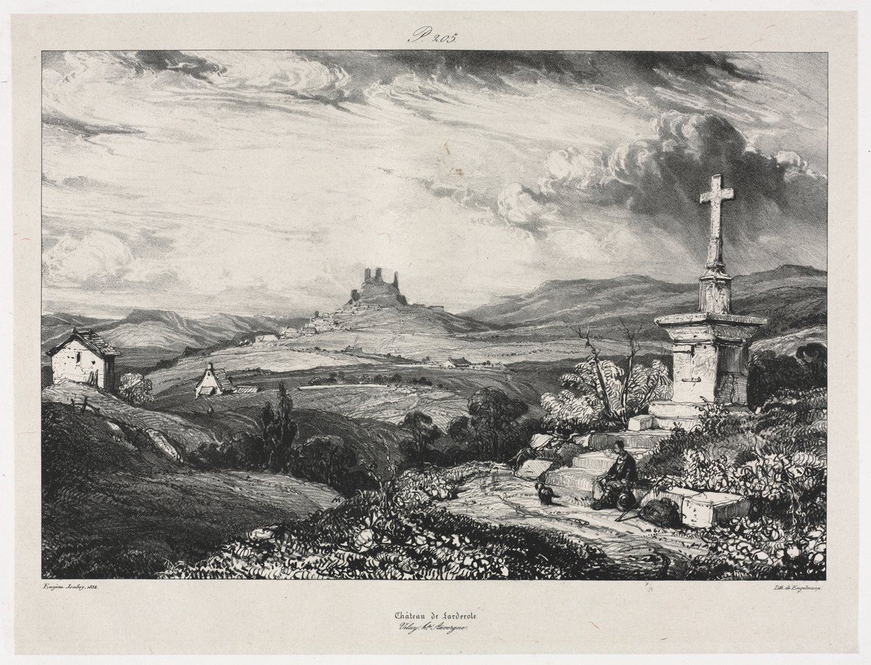 Château de Larderole da Eugene Isabey