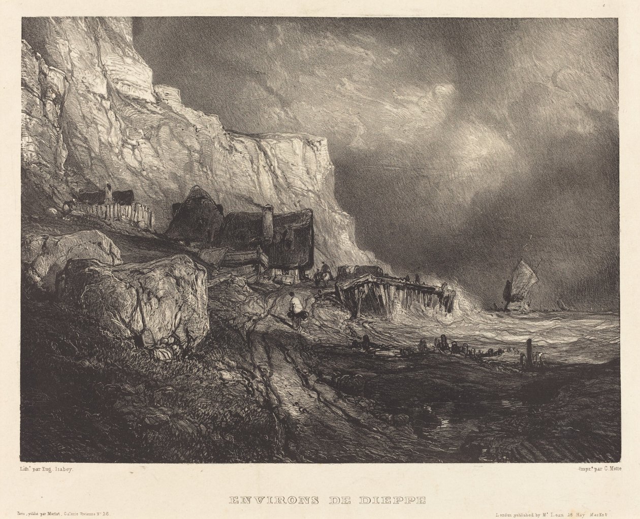 Dintorni di Dieppe da Eugene Isabey