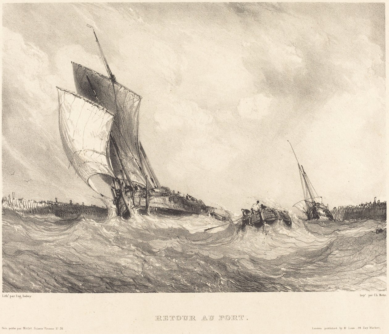 Ritorno al porto da Eugene Isabey