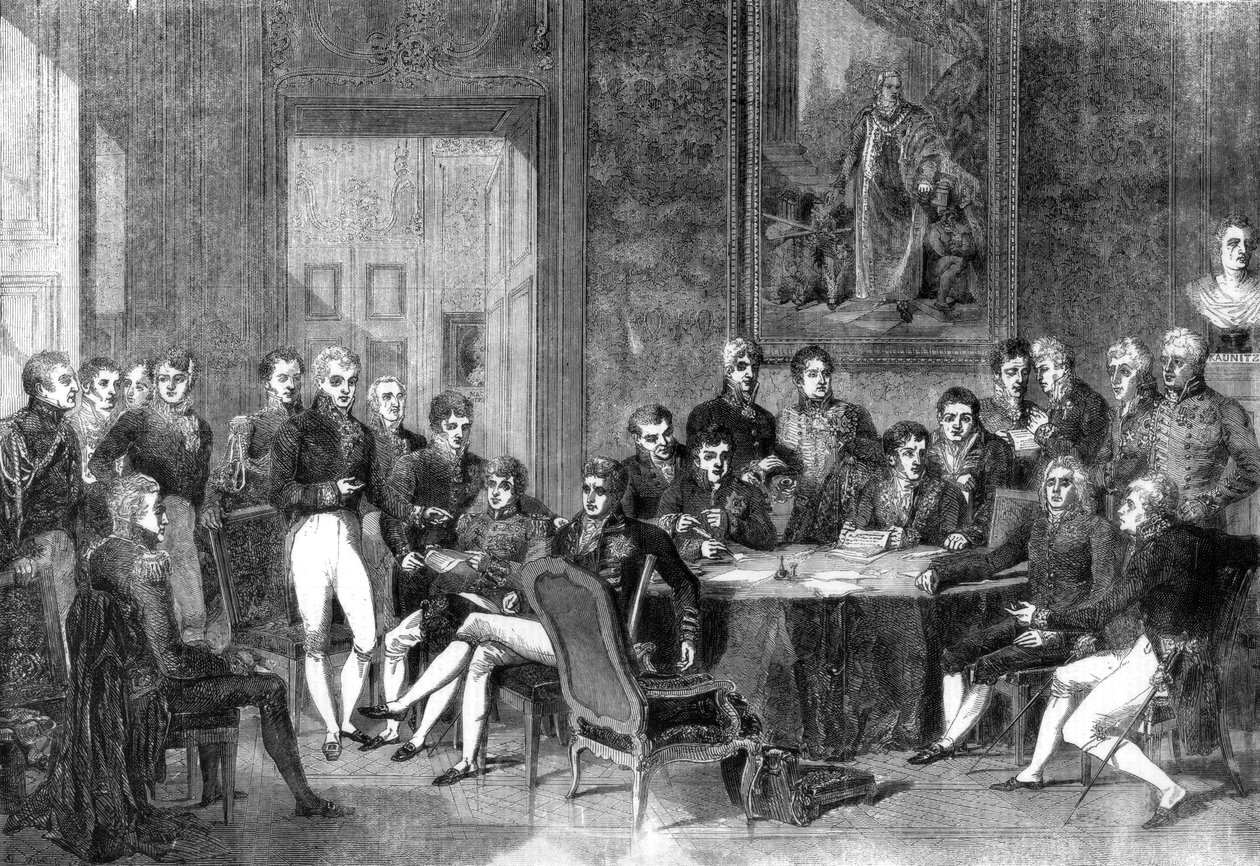 Il Congresso di Vienna, 1856 da Eugene Isabey