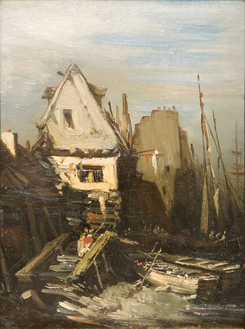 Il porto normanno da Eugene Isabey