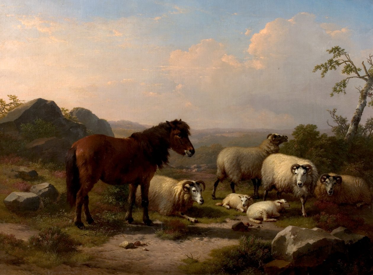 Buoni amici, 1878 da Eugene Joseph Verboeckhoven