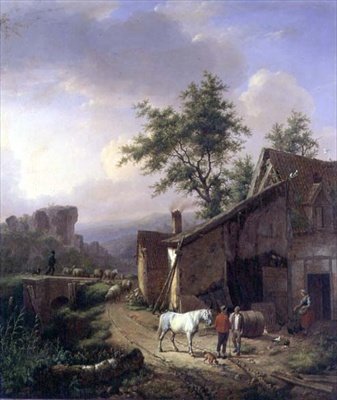 Sulla via di casa da Eugene Joseph Verboeckhoven