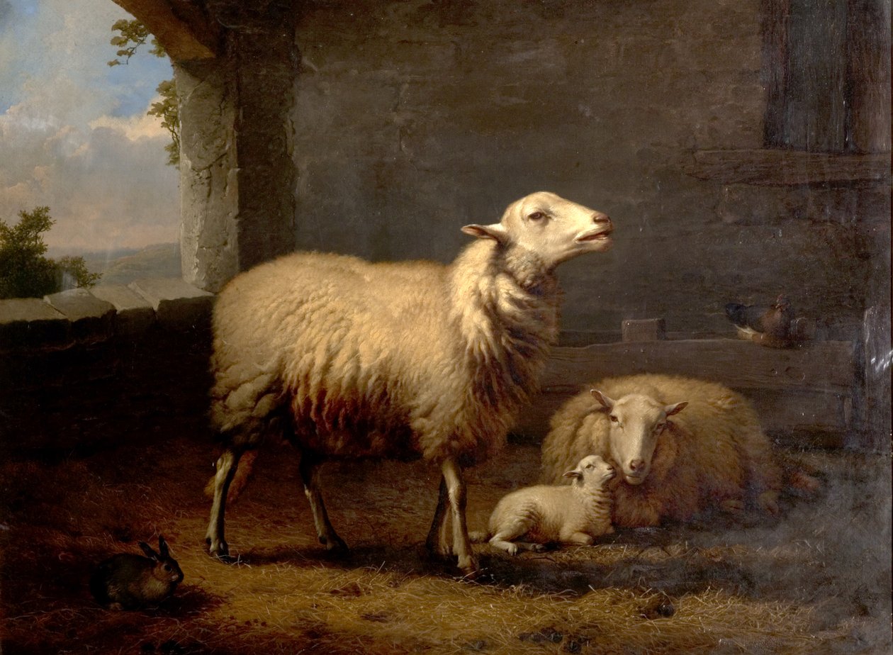 Pecore, 1876 da Eugene Joseph Verboeckhoven