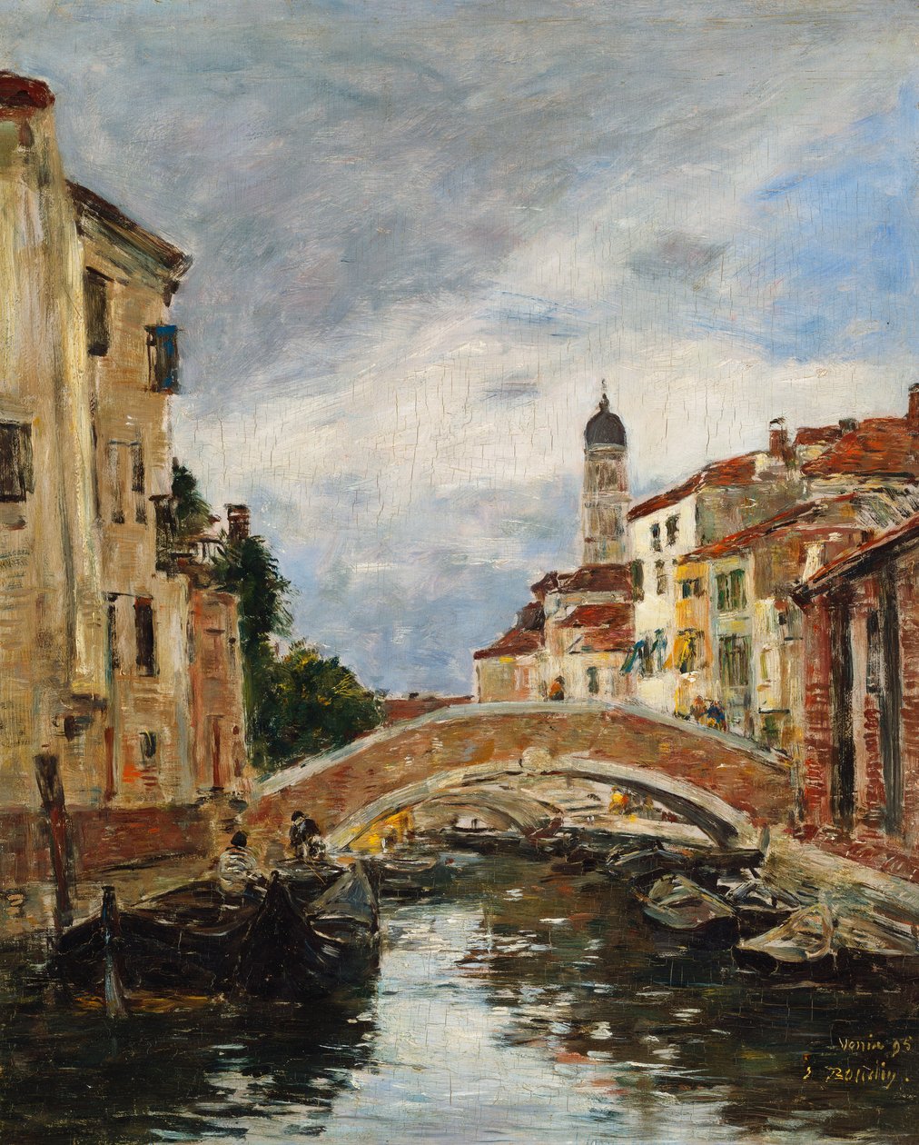 Un piccolo canale veneziano, 1895 da Eugene Louis Boudin