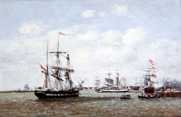 Anversa, Il Porto da Eugene Louis Boudin